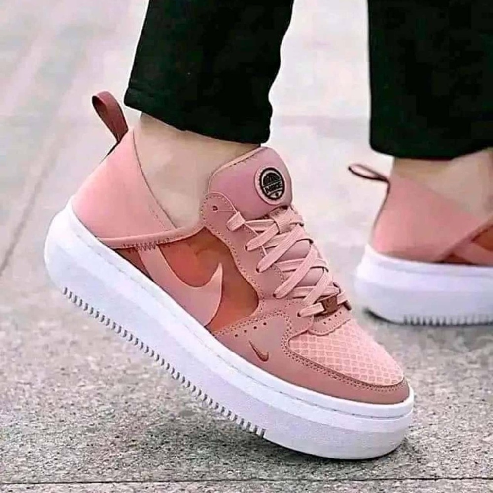 Nike Pink and White Women's Sneakers